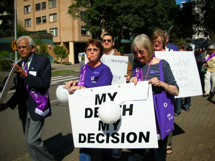 Sydney assisted dying rally 2005